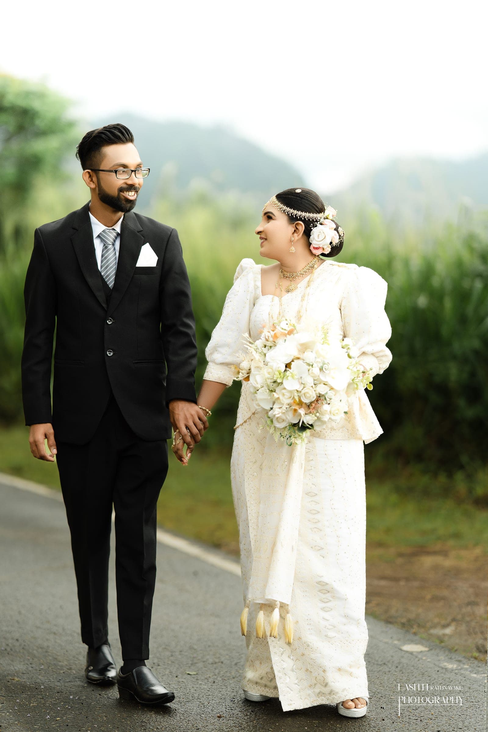 Mahesh and his bride on their wedding day in the hills, photo 7 of 24