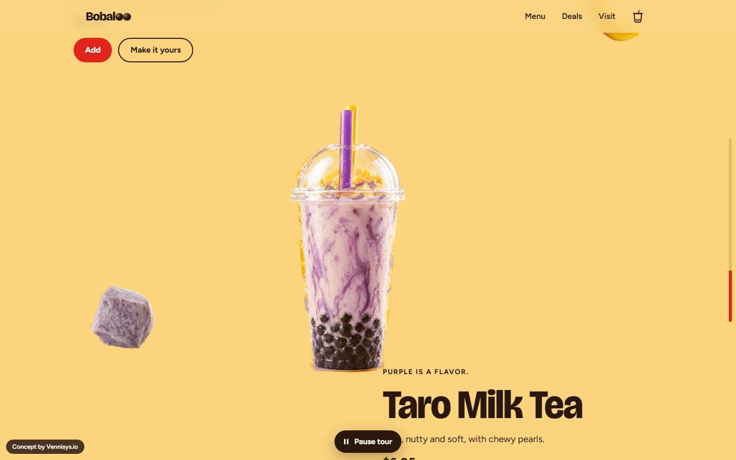 Strawberry cream milk tea in pink